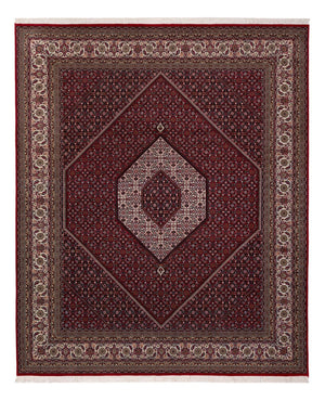 Orientalny dywan - Bijar - Indus - 304 x 251 cm - ciemna czerwień