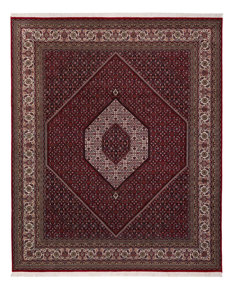 Orientalny dywan - Bijar - Indus - 304 x 251 cm - ciemna czerwień