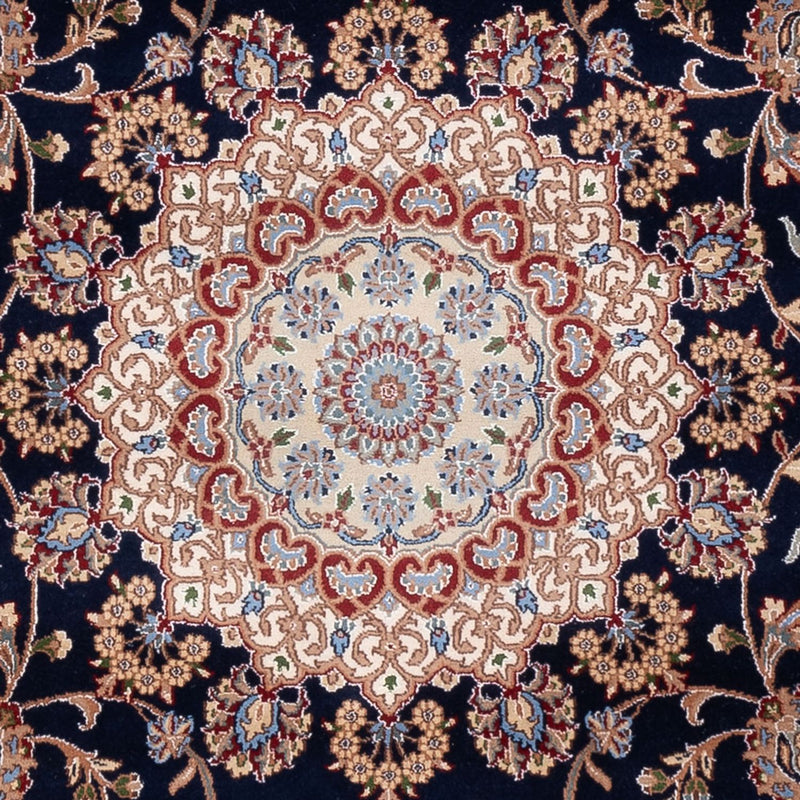 Orientalny dywan - Nain - Indus - 309 x 251 cm - ciemnoniebieski