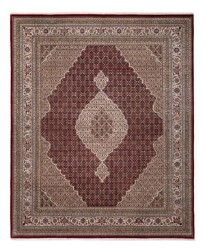 Dywan orientalny - Tabriz - 303 x 253 cm - ciemny beż