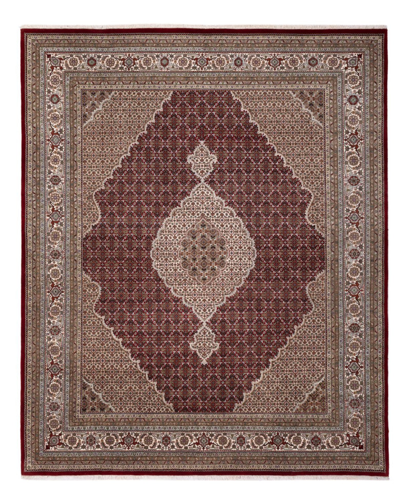 Dywan orientalny - Tabriz - 303 x 253 cm - ciemny beż