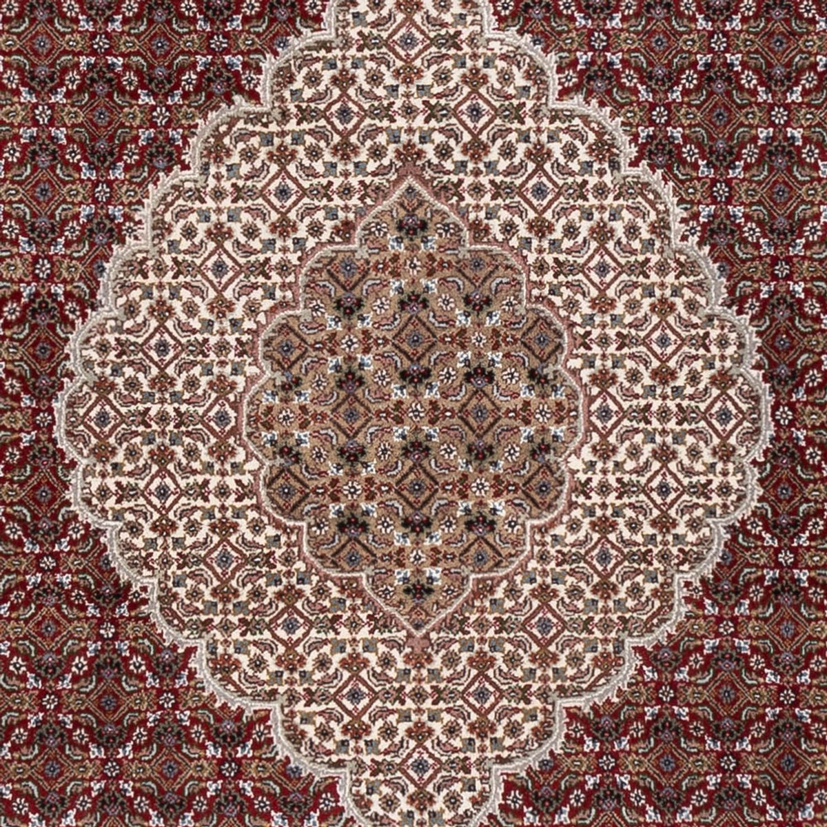 Dywan orientalny - Tabriz - 303 x 253 cm - ciemny beż