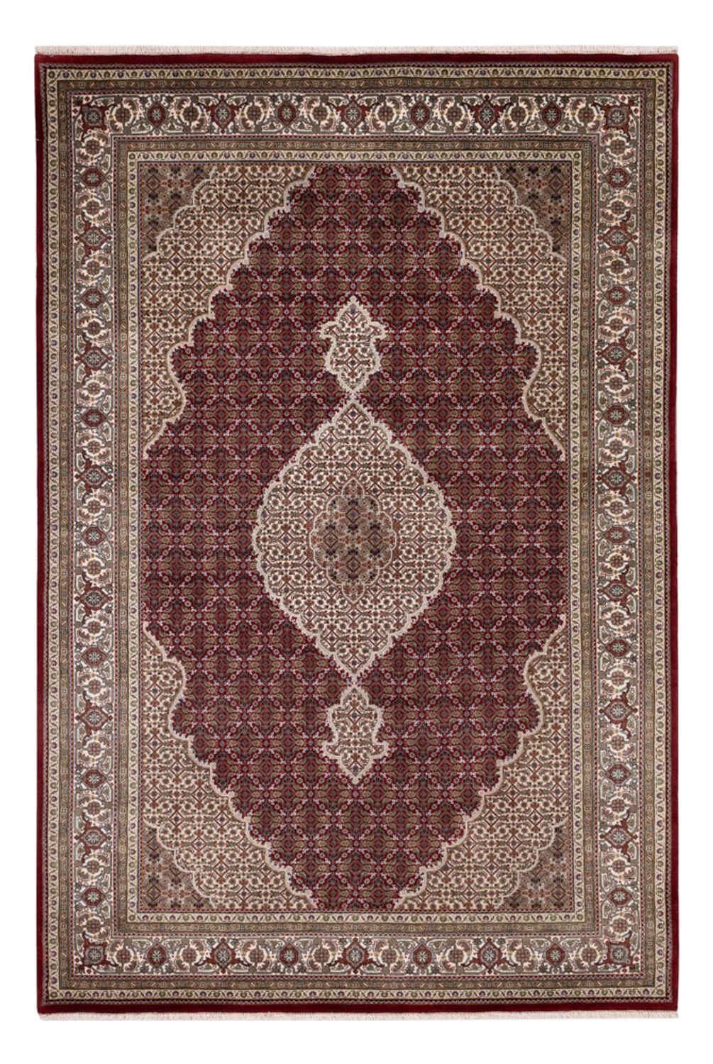 Dywan orientalny - Tabriz - 275 x 185 cm - ciemny beż