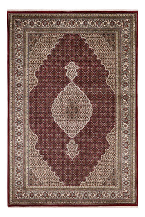 Dywan orientalny - Tabriz - 275 x 185 cm - ciemny beż