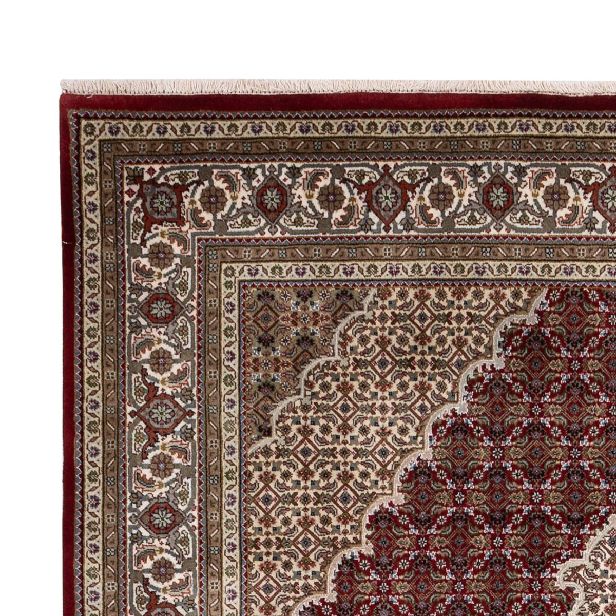 Dywan orientalny - Tabriz - 275 x 185 cm - ciemny beż