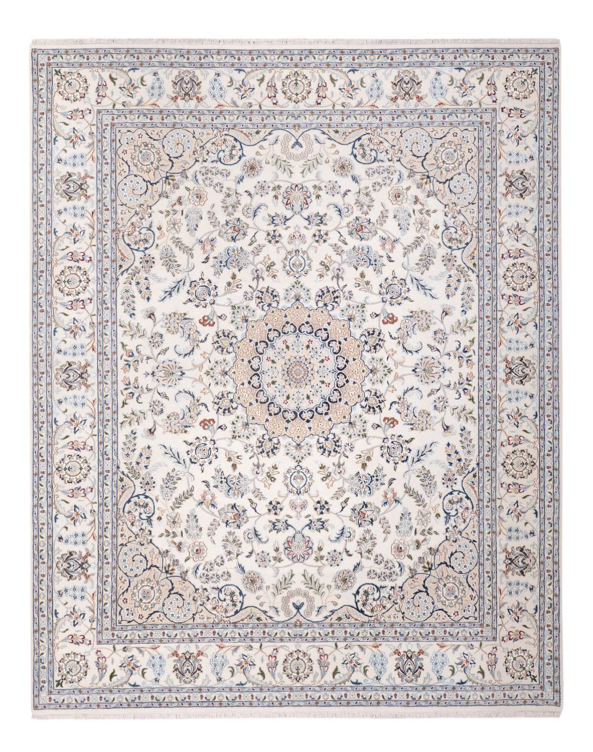 Orientalny dywan - Nain - Indus - 303 x 241 cm - biały