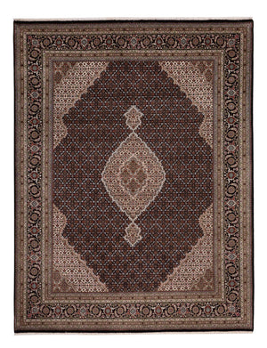 Dywan orientalny - Tabriz - 259 x 203 cm - ciemny beż
