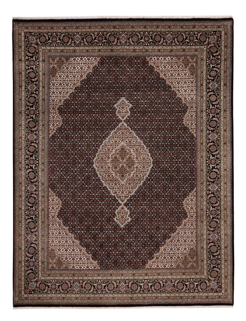 Dywan orientalny - Tabriz - 259 x 203 cm - ciemny beż