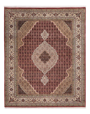 Dywan orientalny - Tabriz - 255 x 198 cm - ciemny beż