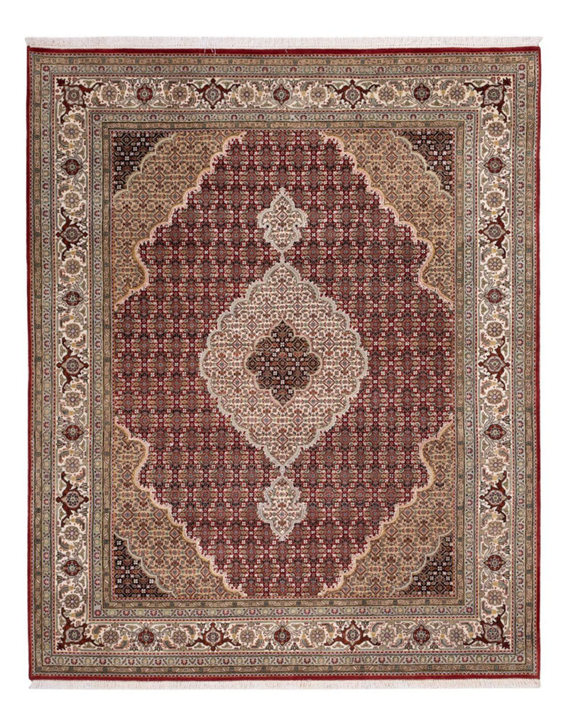 Dywan orientalny - Tabriz - 255 x 198 cm - ciemny beż