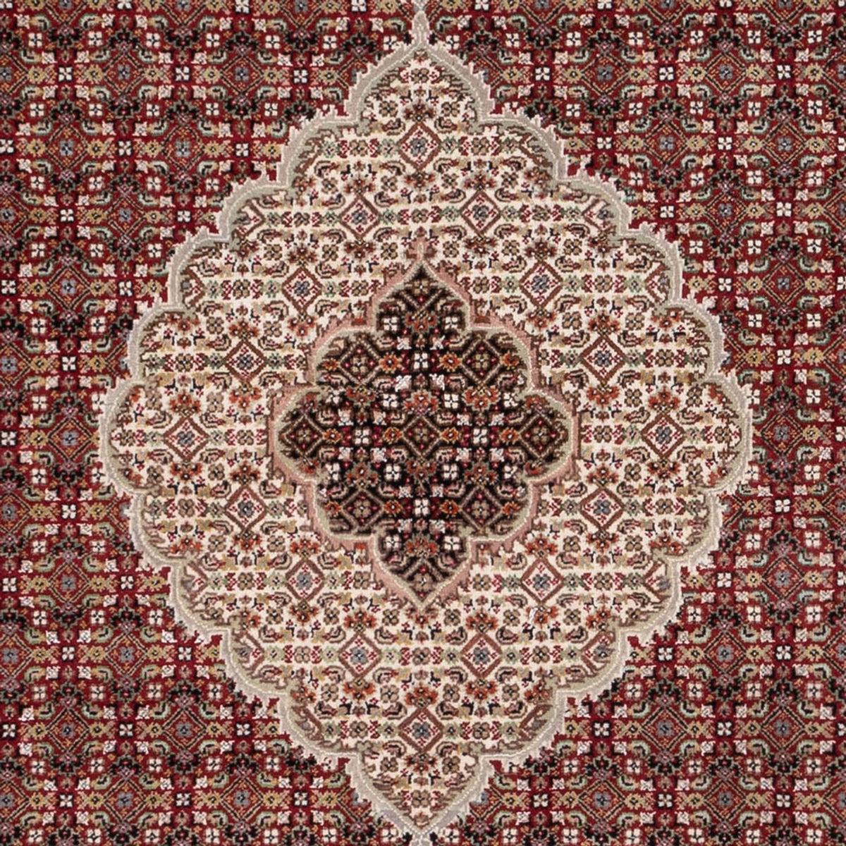 Dywan orientalny - Tabriz - 255 x 198 cm - ciemny beż