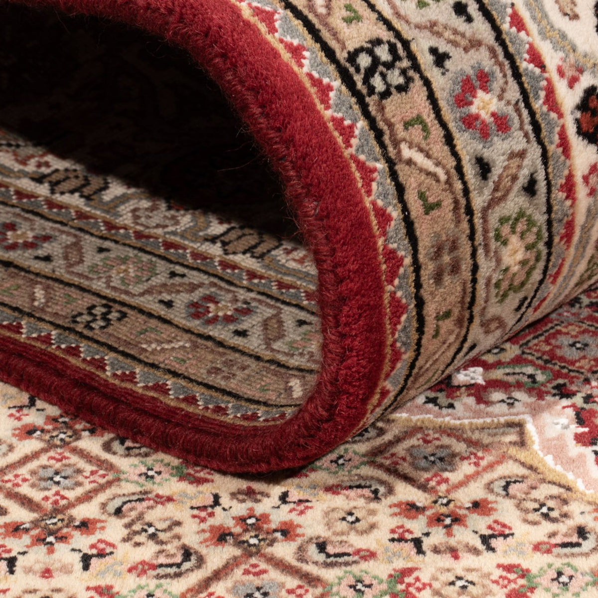 Dywan orientalny - Tabriz - 255 x 198 cm - ciemny beż