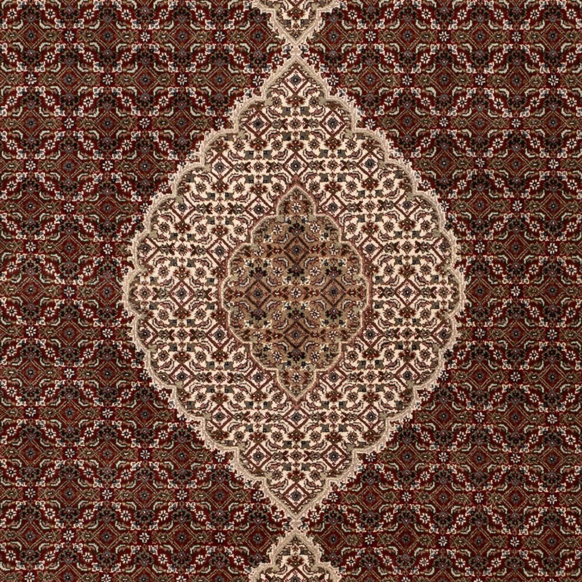 Dywan orientalny - Tabriz - 300 x 197 cm - ciemny beż
