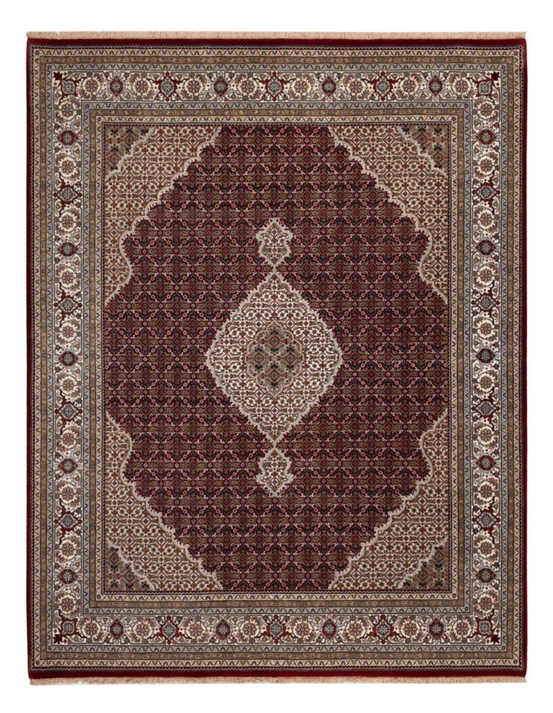 Dywan orientalny - Tabriz - 257 x 202 cm - ciemny beż