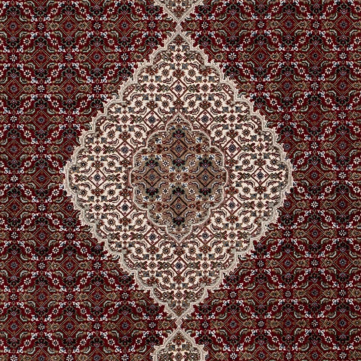 Dywan orientalny - Tabriz - 257 x 202 cm - ciemny beż