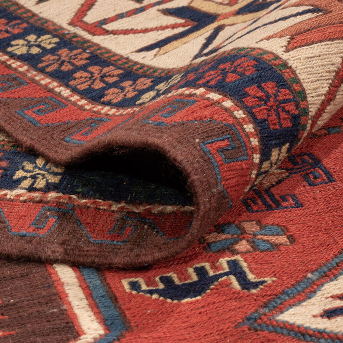 Dywan Kelim - Orientalny - Soumak - 282 x 198 cm - czerwony