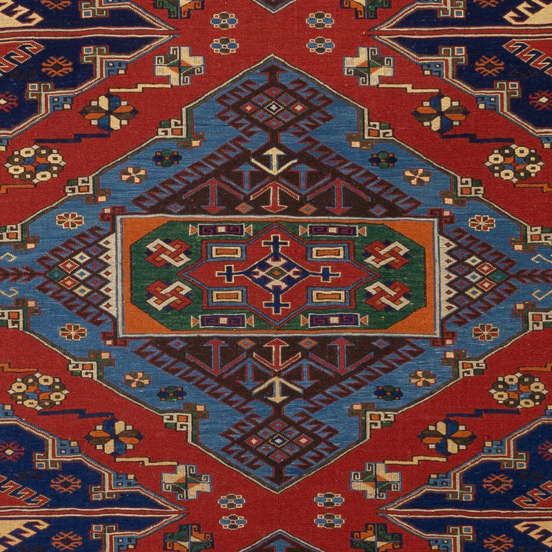 Dywan Kelim - Orientalny - Soumak - 281 x 203 cm - czerwony