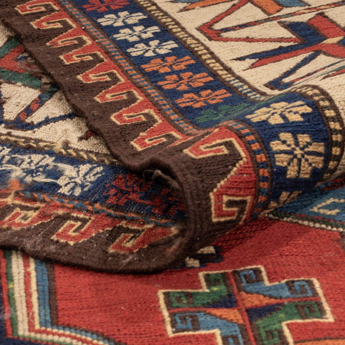 Dywan Kelim - Orientalny - Soumak - 281 x 203 cm - czerwony