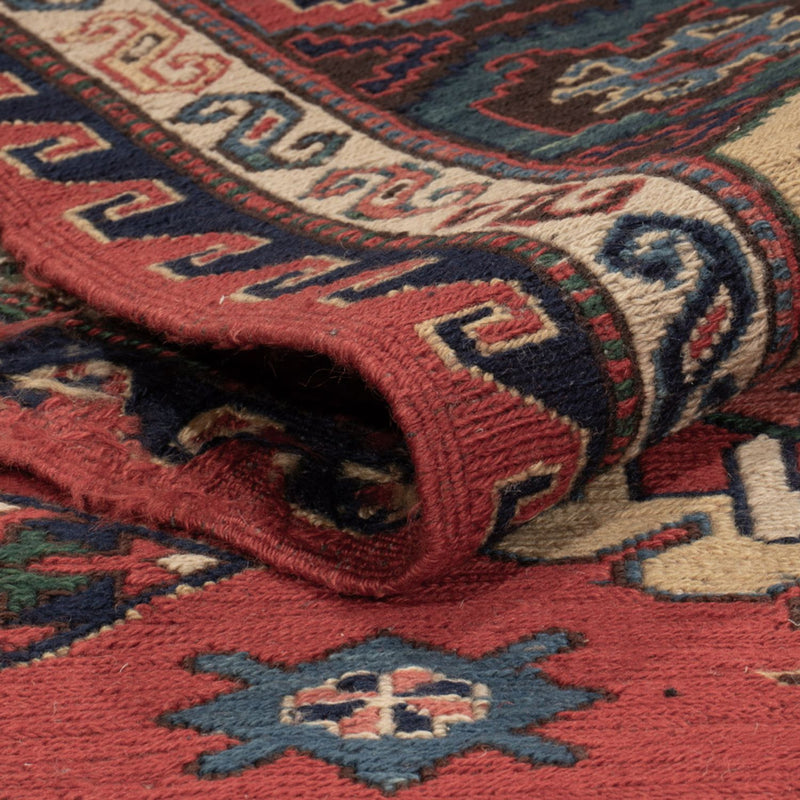 Dywan Kelim - Orientalny - Soumak - 318 x 241 cm - czerwony