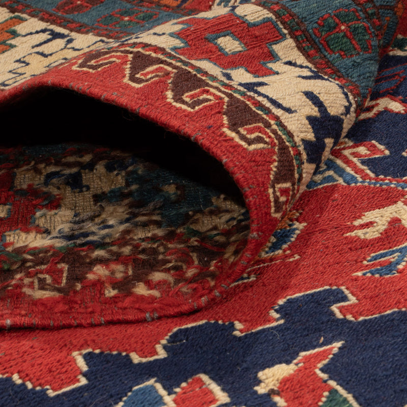 Dywan Kelim - Orientalny - Soumak - 263 x 178 cm - czerwony