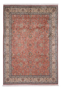Jedwabny dywan - Kashmir Silk - 268 x 184 cm - jasna czerwień