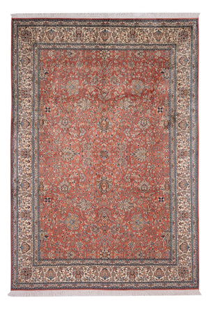 Jedwabny dywan - Kashmir Silk - 268 x 184 cm - jasna czerwień