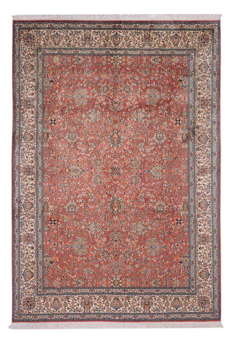 Jedwabny dywan - Kashmir Silk - 268 x 184 cm - jasna czerwień