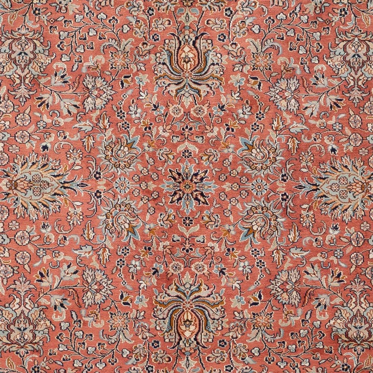 Jedwabny dywan - Kashmir Silk - 268 x 184 cm - jasna czerwień