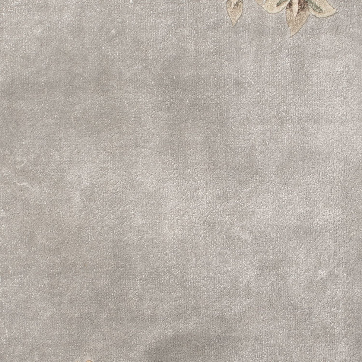 Dywan z jedwabiu - jedwab chiński - 124 x 60 cm - srebrny