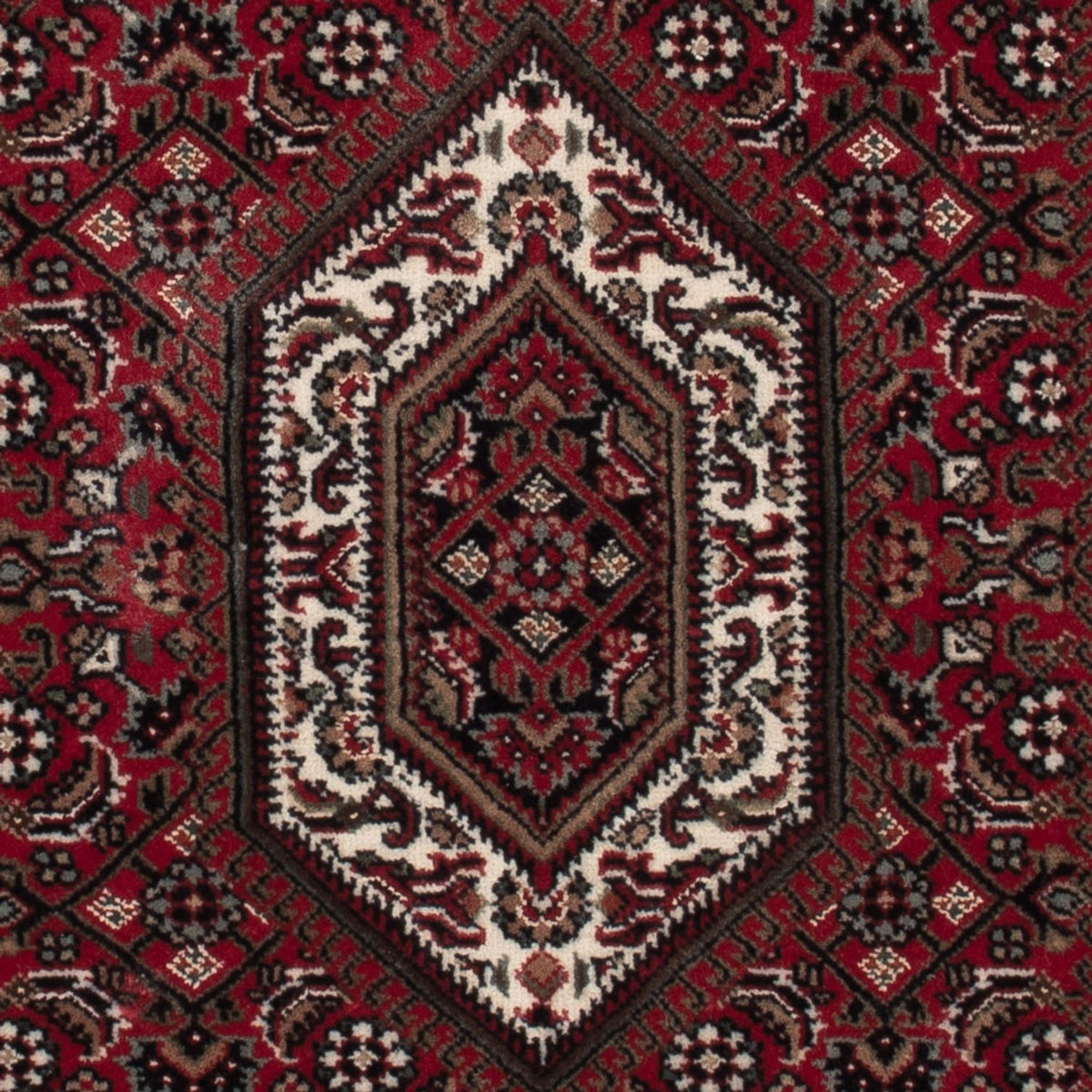 Orientalny dywan - Bijar - Indus - 141 x 73 cm - ciemny beż
