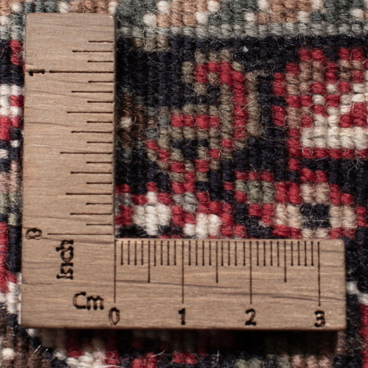 Orientalny dywan - Bijar - Indus - 159 x 91 cm - ciemny beż