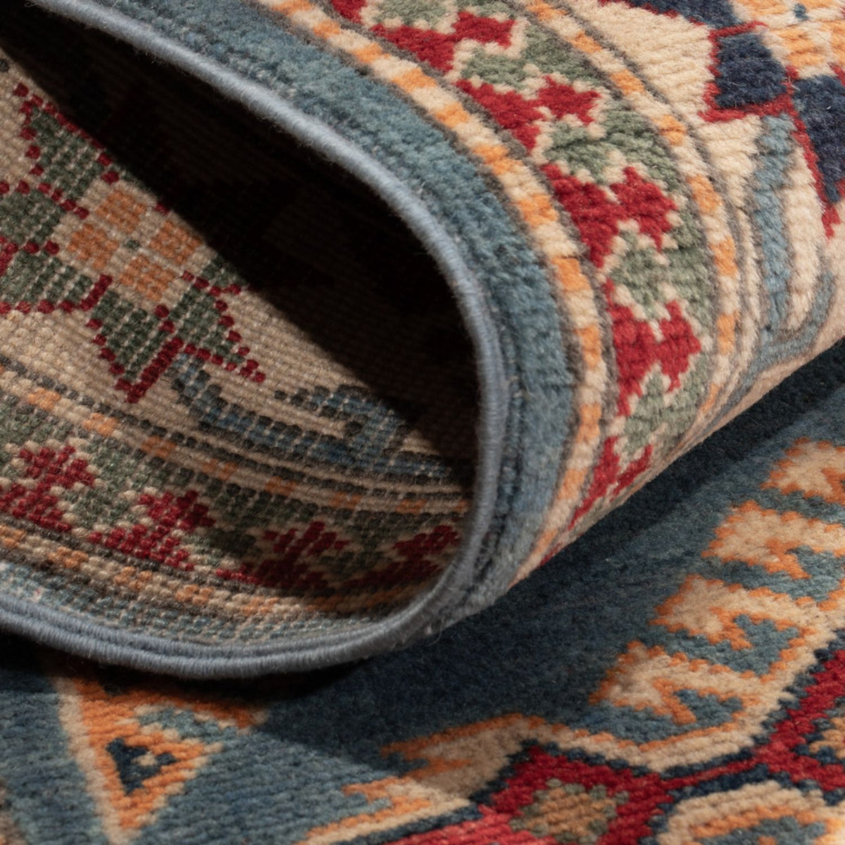 Dywan Ziegler - Kazak - 149 x 97 cm - jasnoniebieski