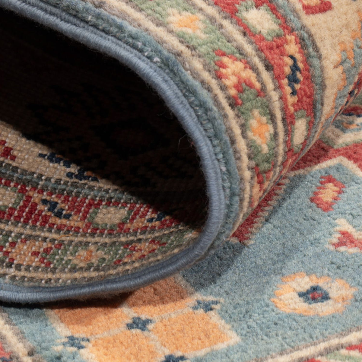 Dywan Ziegler - Kazak - 147 x 98 cm - jasnoniebieski