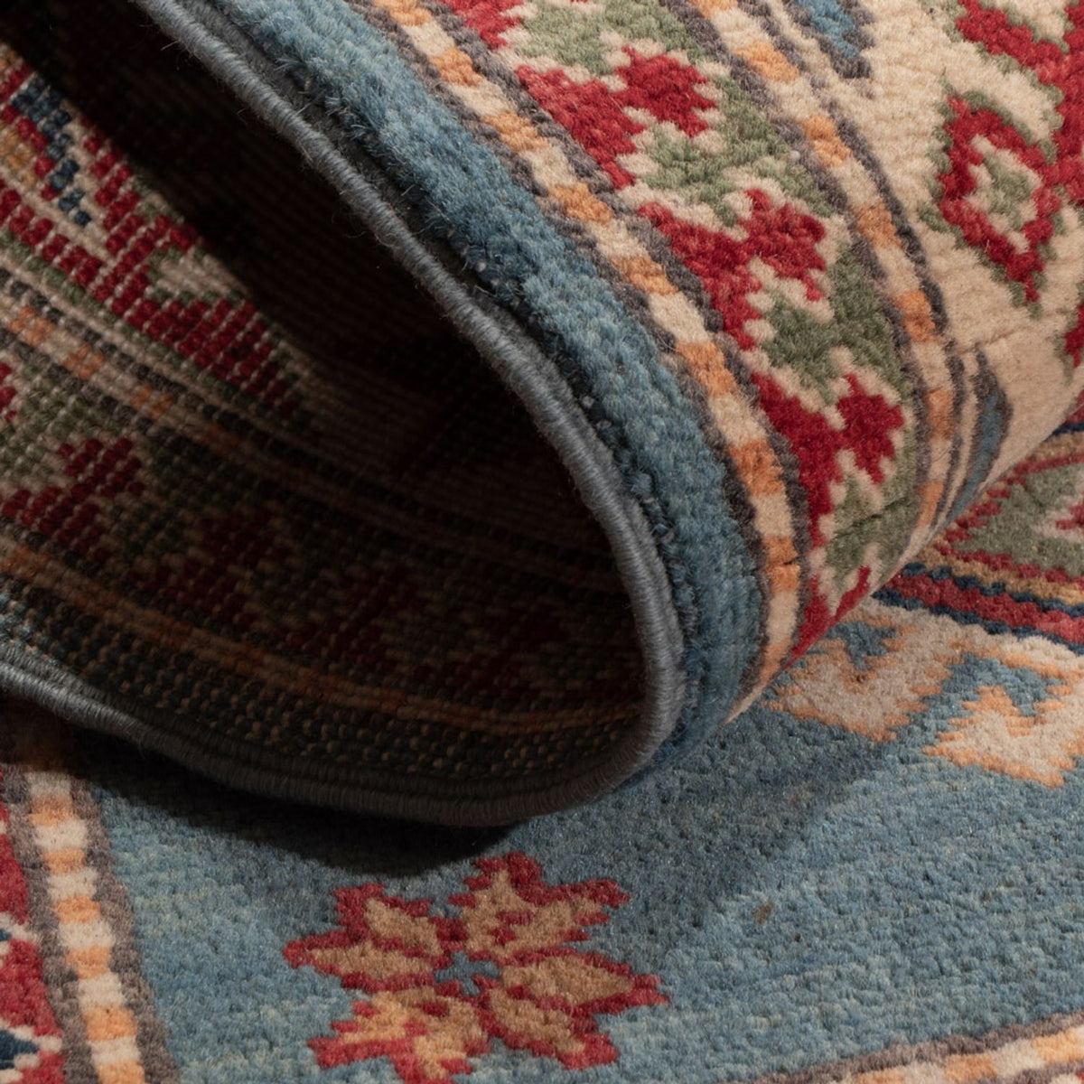 Dywan Ziegler - Kazak - 146 x 96 cm - jasnoniebieski