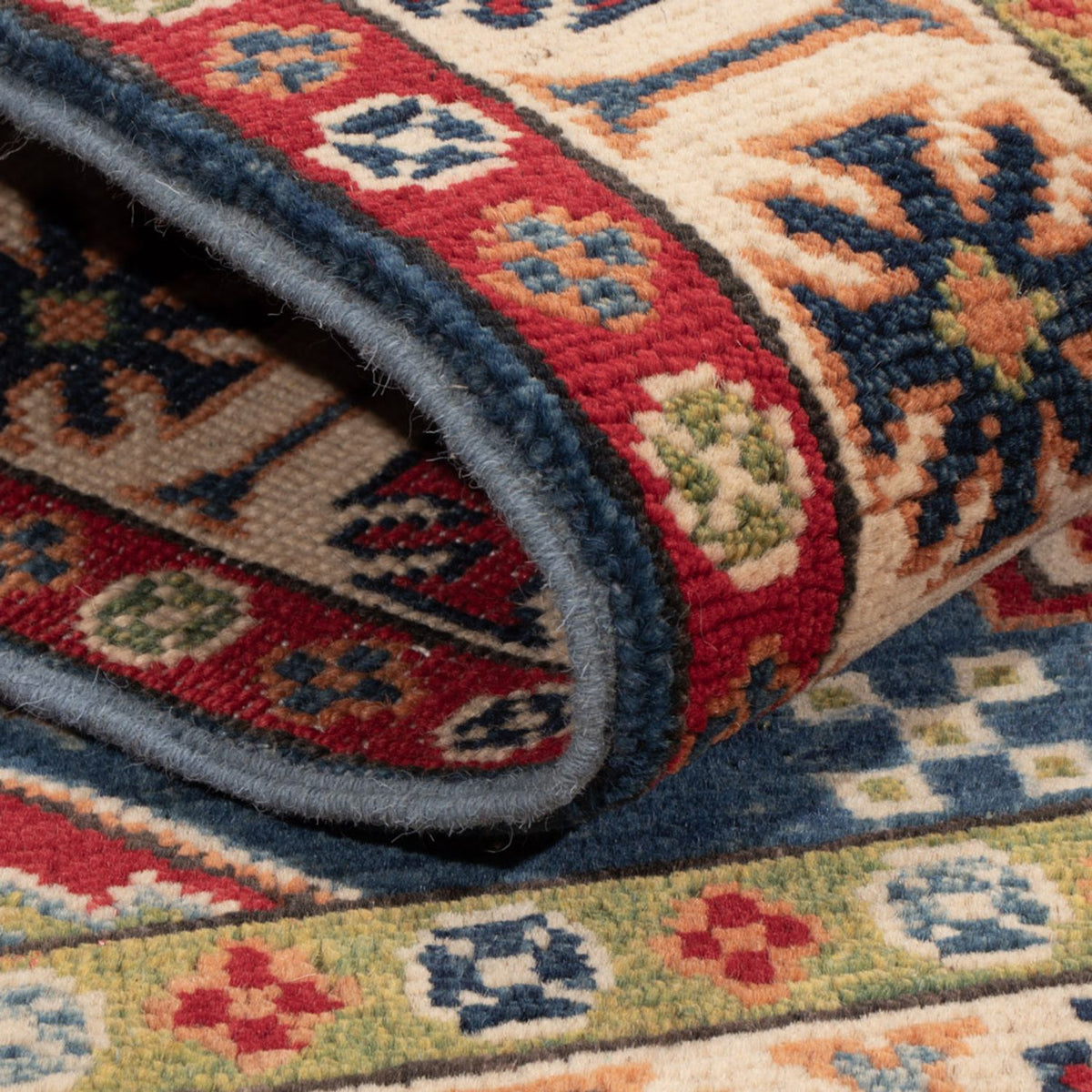 Dywan Ziegler - Kazak - 152 x 98 cm - niebieski