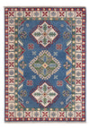 Kazak Dywan 101x142cm - Dywan orientalny - Prostokątny / Niebieski / 101 x 142 cm Prostokątny