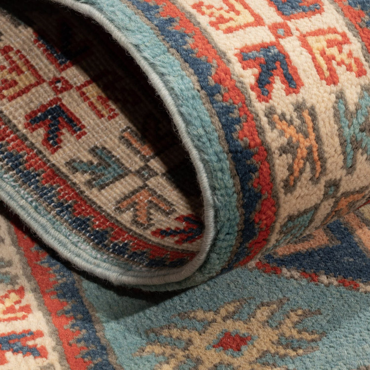 Dywan Ziegler - Kazak - 124 x 78 cm - jasnoniebieski