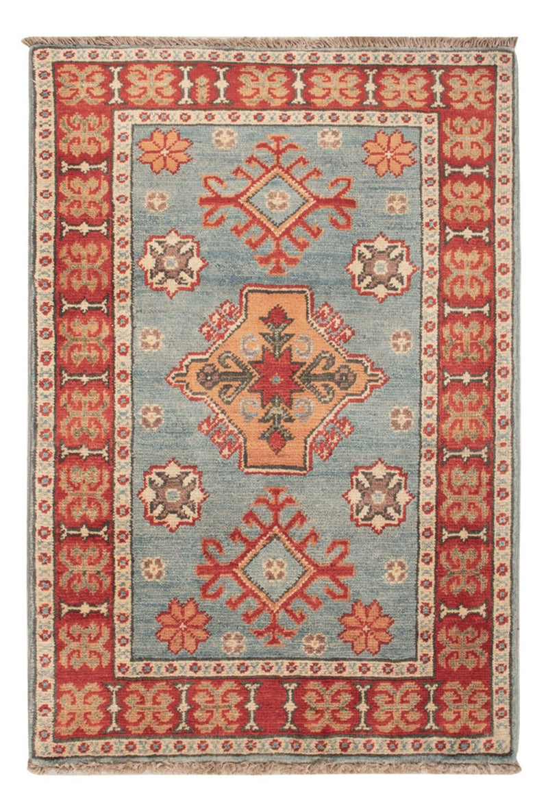 Dywan Ziegler - Kazak - 88 x 59 cm - jasnoniebieski