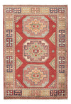 Kazak Dywan 62x92cm - Dywan orientalny - Prostokątny / Czerwony / 62 x 92 cm Prostokątny