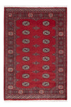 Dywan pakistański 126x185cm - Dywan orientalny - Prostokątny / Czerwony / 126 x 185 cm Prostokątny