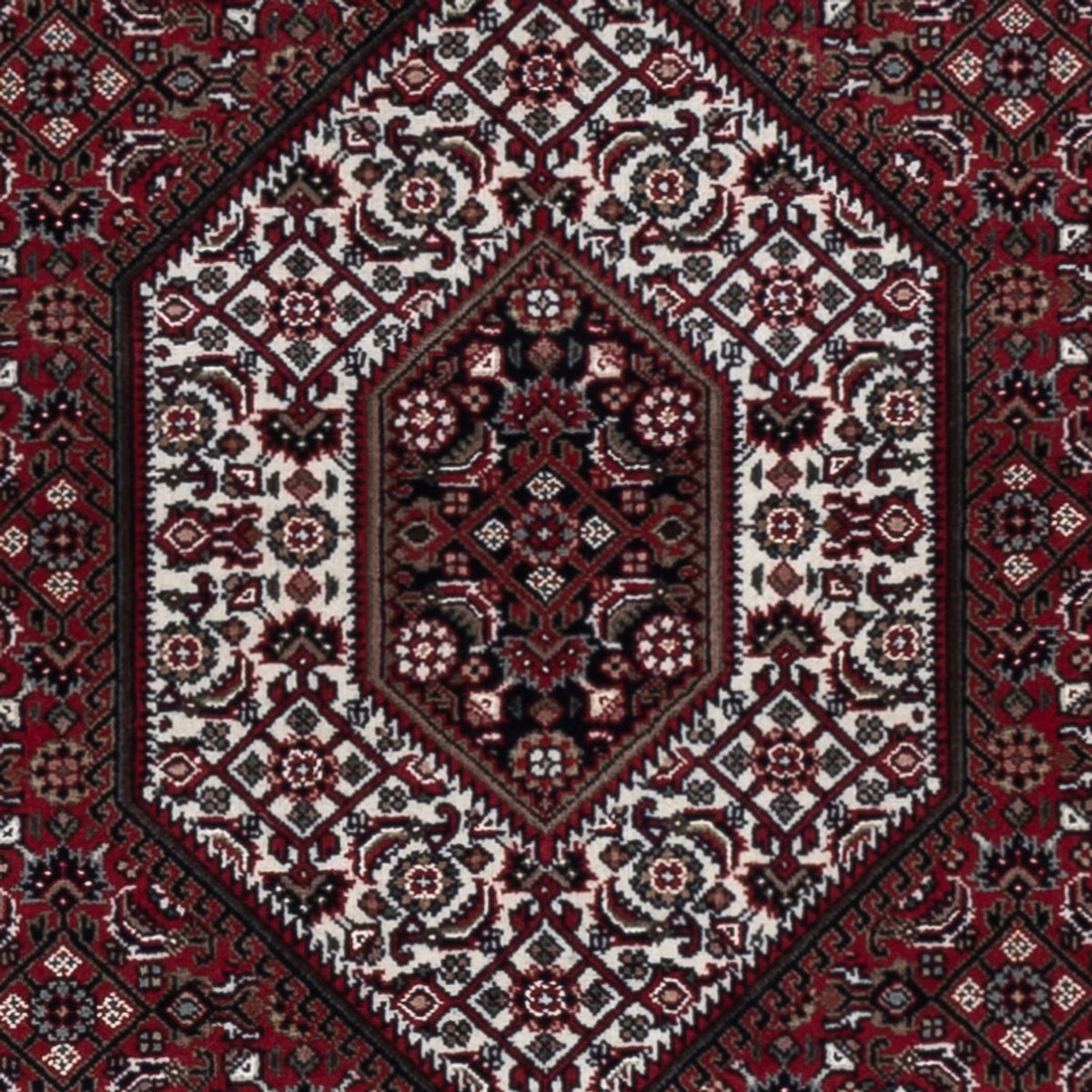 Orientalny dywan - Bijar - Indus - 183 x 127 cm - ciemny beż