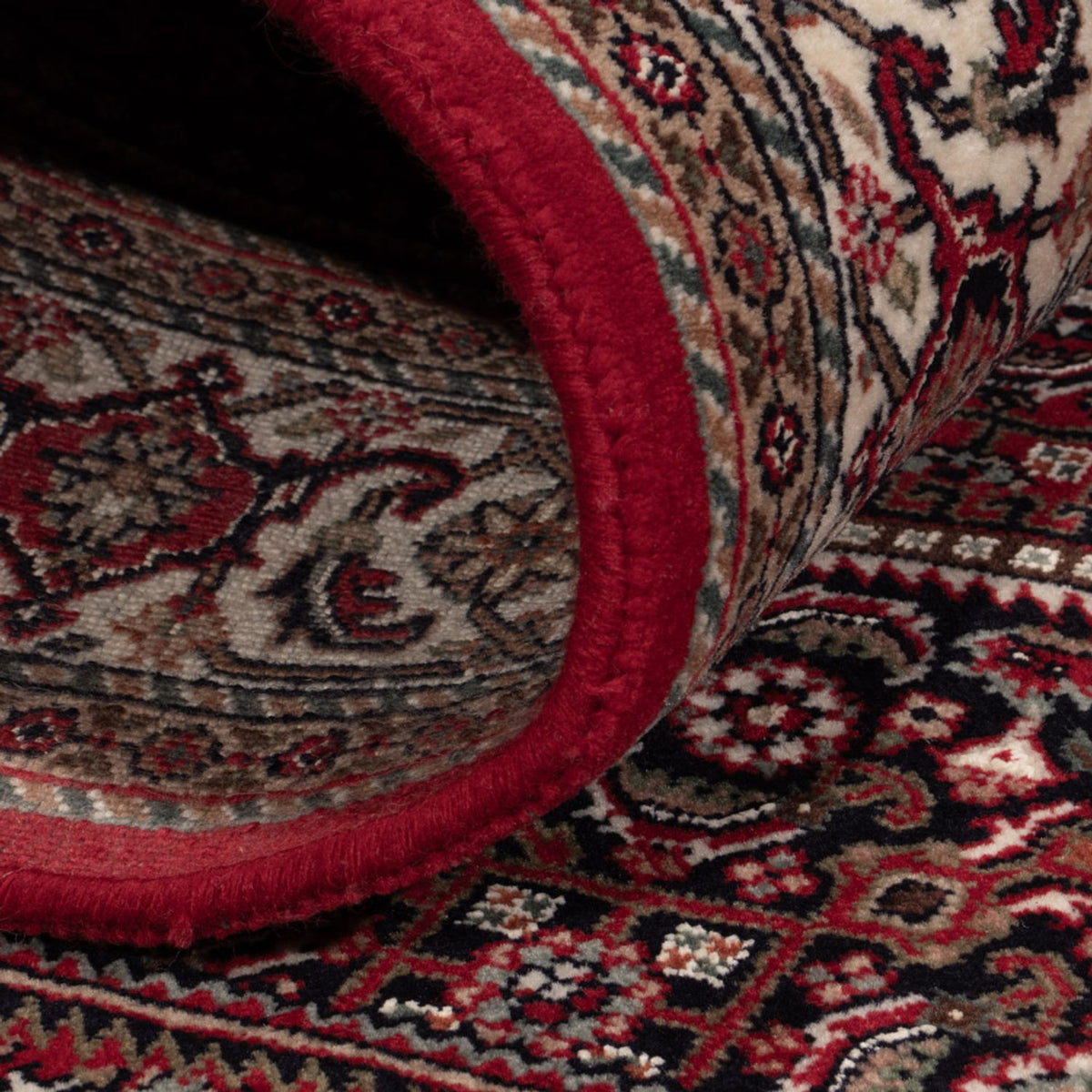 Orientalny dywan - Bijar - Indus - 183 x 127 cm - ciemny beż