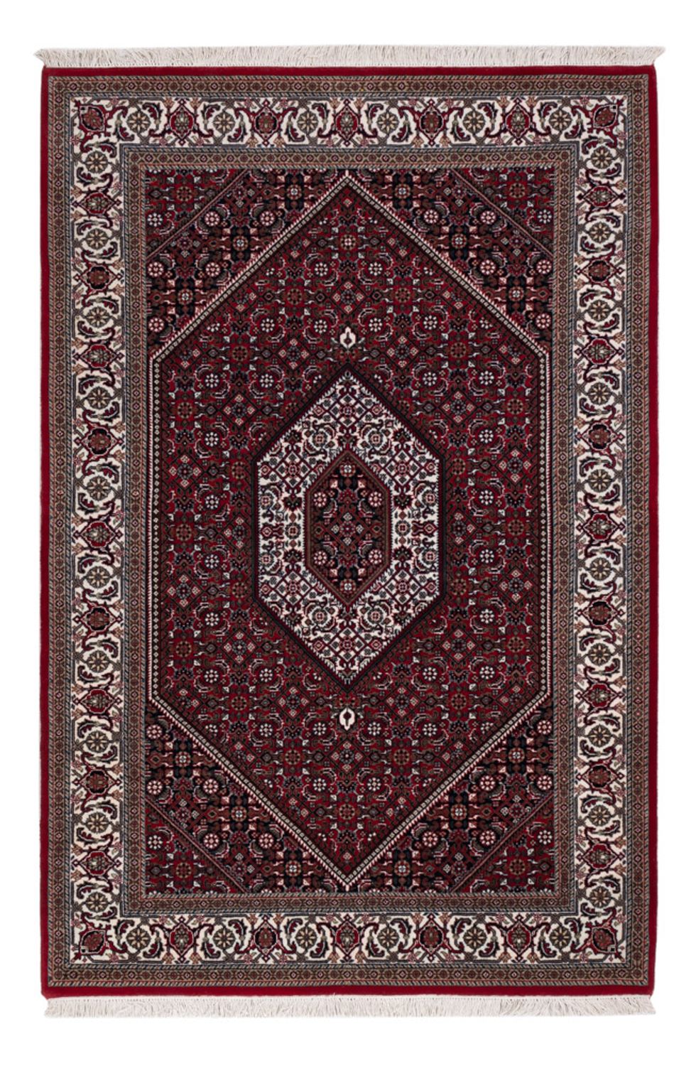 Orientalny dywan - Bijar - Indus - 185 x 122 cm - ciemny beż