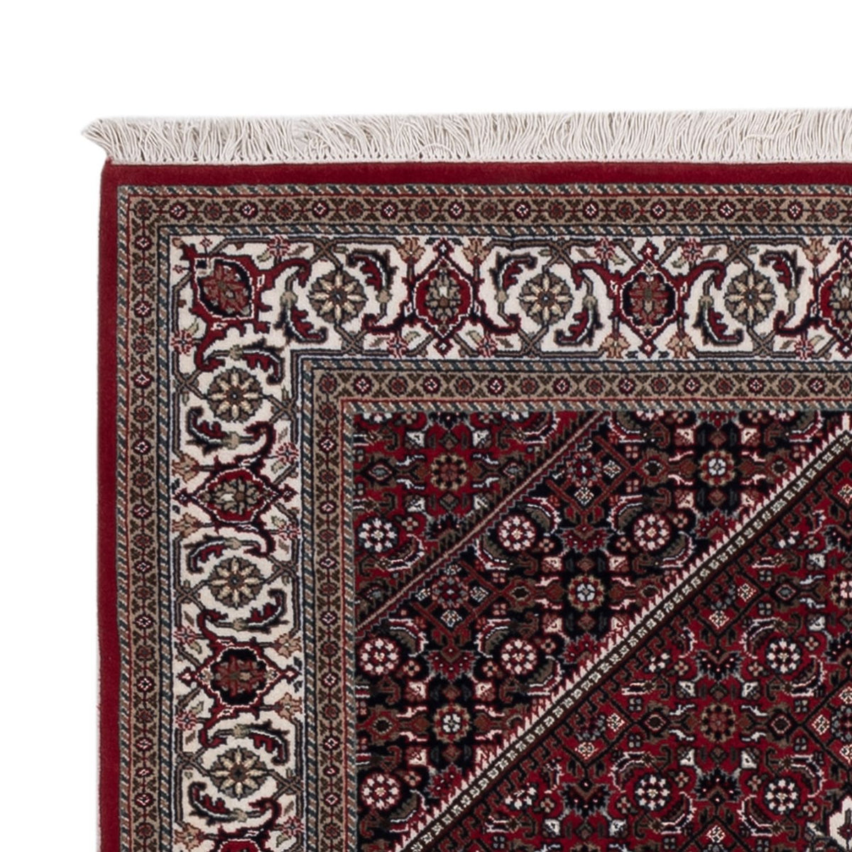 Orientalny dywan - Bijar - Indus - 185 x 122 cm - ciemny beż