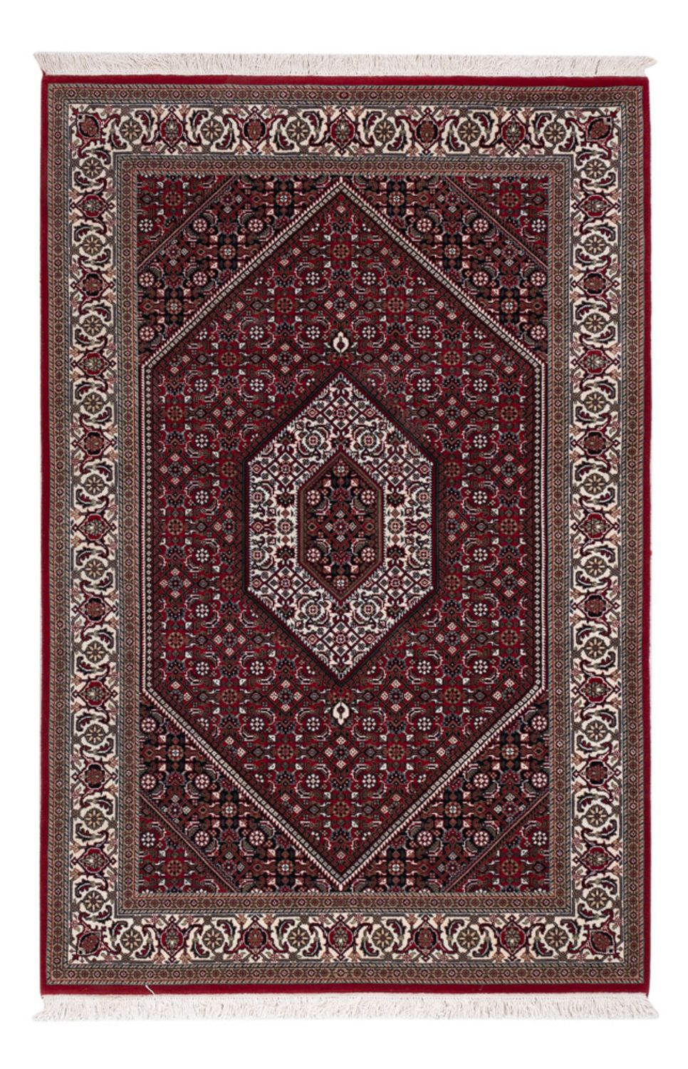 Orientalny dywan - Bijar - Indus - 182 x 122 cm - ciemny beż