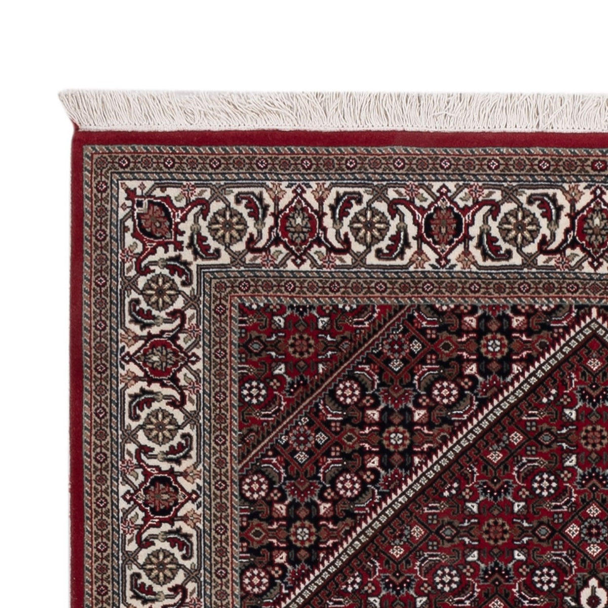 Orientalny dywan - Bijar - Indus - 182 x 122 cm - ciemny beż