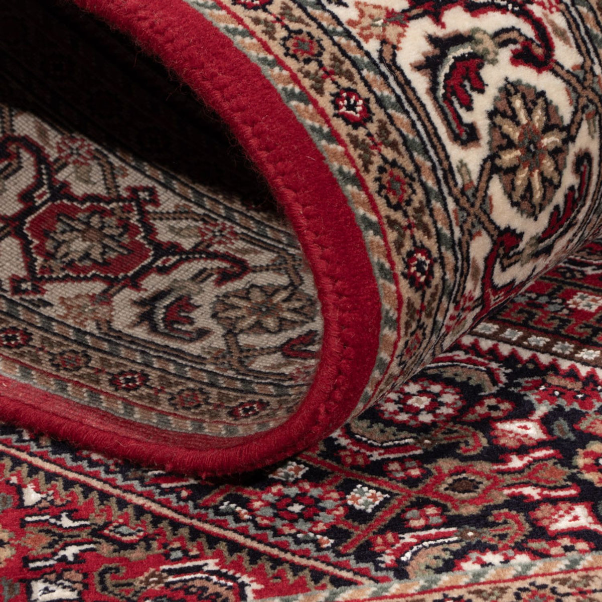 Orientalny dywan - Bijar - Indus - 182 x 122 cm - ciemny beż