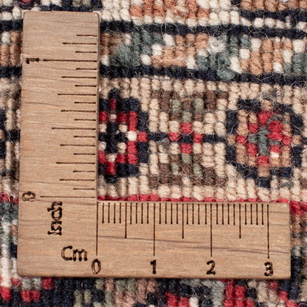 Orientalny dywan - Bijar - Indus - 182 x 123 cm - ciemny beż