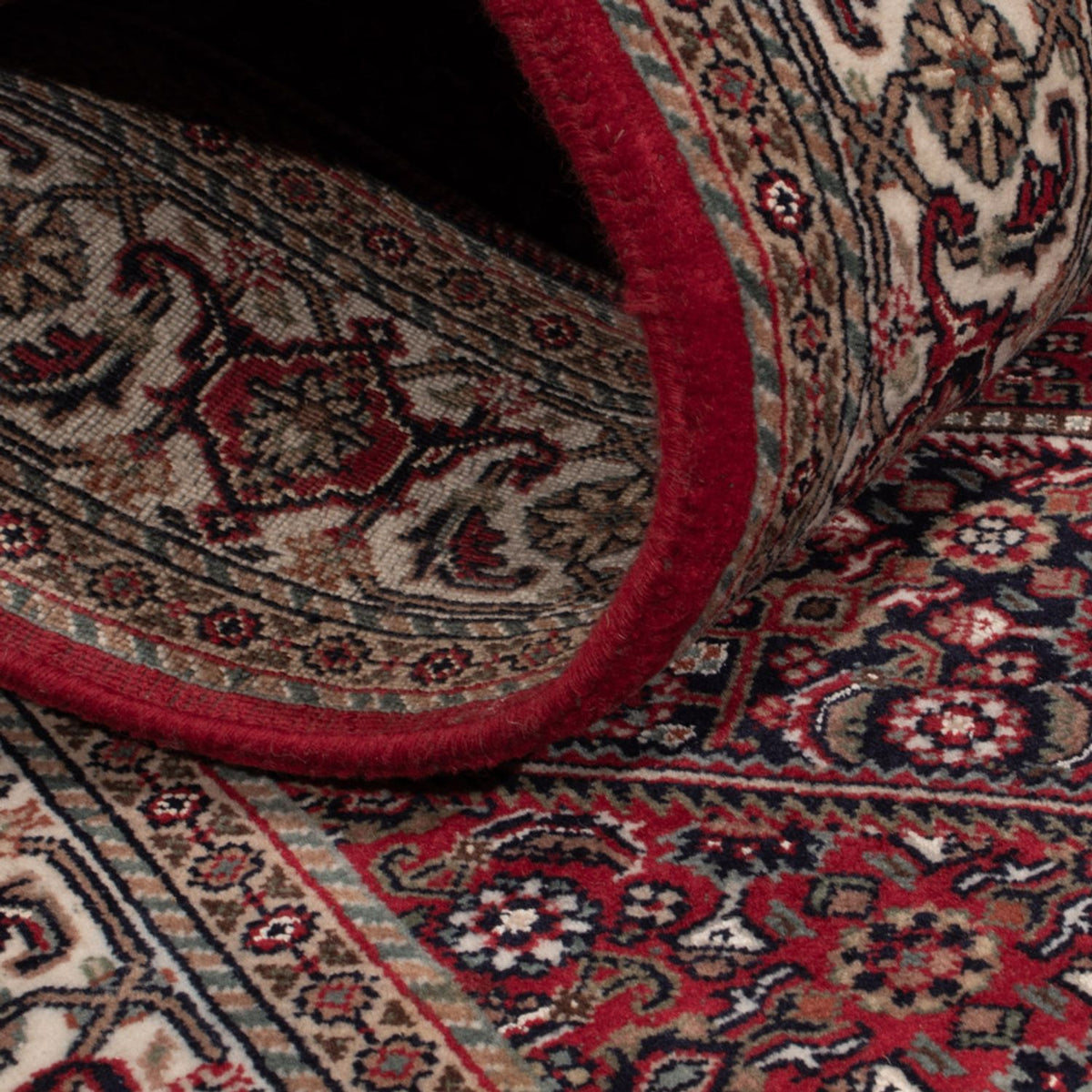 Orientalny dywan - Bijar - Indus - 184 x 121 cm - ciemny beż