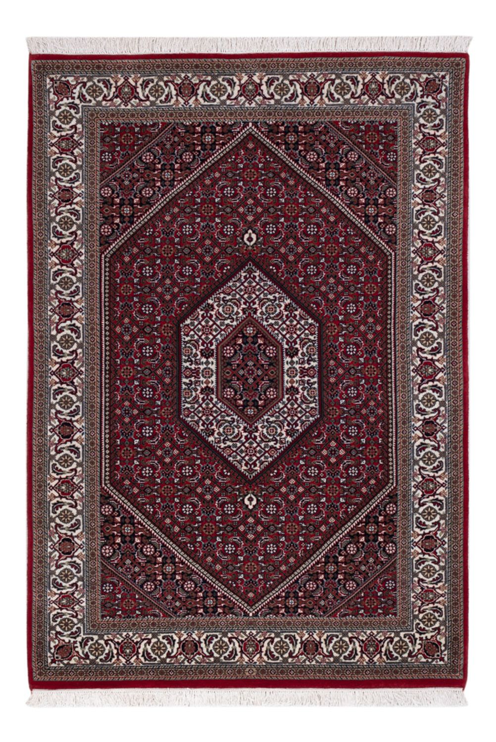 Orientalny dywan - Bijar - Indus - 179 x 122 cm - ciemny beż